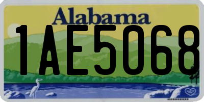 AL license plate 1AE5068
