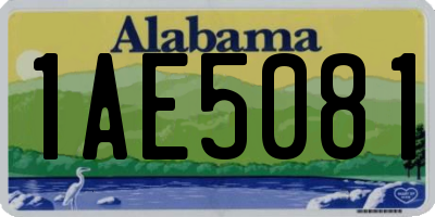 AL license plate 1AE5081