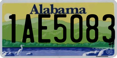 AL license plate 1AE5083