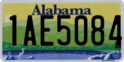 AL license plate 1AE5084
