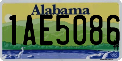 AL license plate 1AE5086