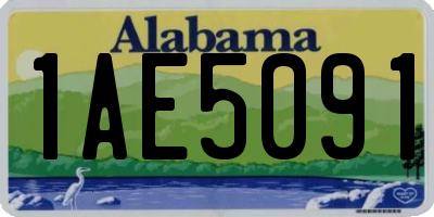 AL license plate 1AE5091