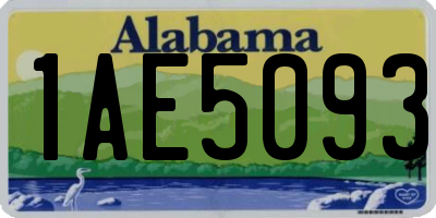 AL license plate 1AE5093