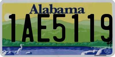 AL license plate 1AE5119