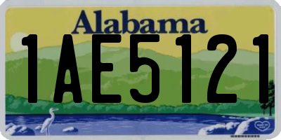 AL license plate 1AE5121