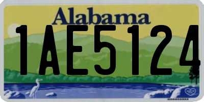 AL license plate 1AE5124