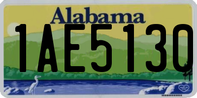 AL license plate 1AE5130