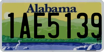 AL license plate 1AE5139