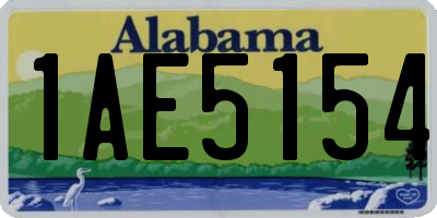AL license plate 1AE5154