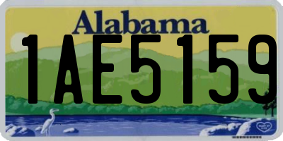 AL license plate 1AE5159