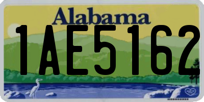 AL license plate 1AE5162