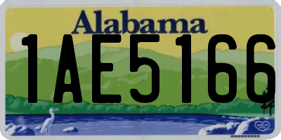AL license plate 1AE5166