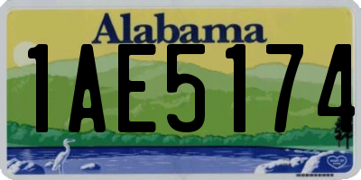 AL license plate 1AE5174