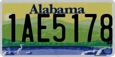 AL license plate 1AE5178
