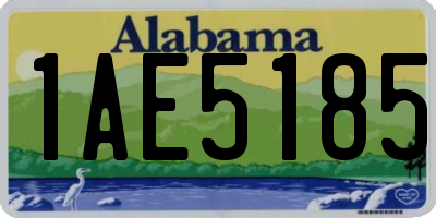 AL license plate 1AE5185