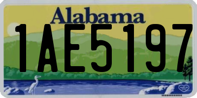 AL license plate 1AE5197