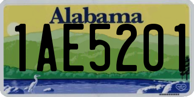AL license plate 1AE5201