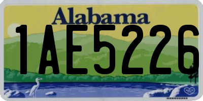AL license plate 1AE5226