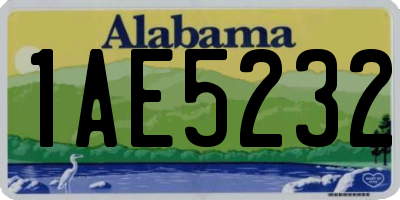 AL license plate 1AE5232