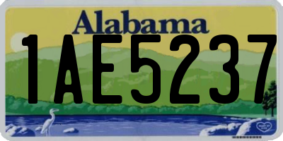 AL license plate 1AE5237