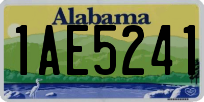 AL license plate 1AE5241