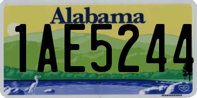 AL license plate 1AE5244