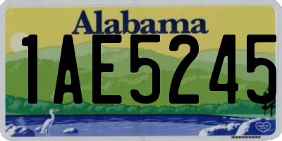 AL license plate 1AE5245