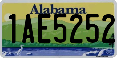 AL license plate 1AE5252