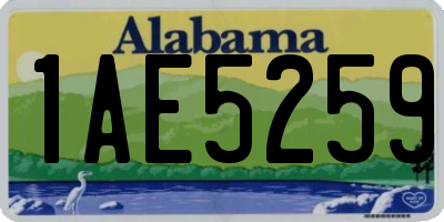 AL license plate 1AE5259