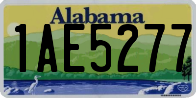 AL license plate 1AE5277