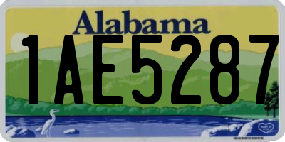 AL license plate 1AE5287