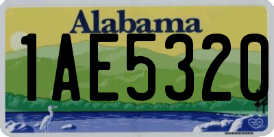AL license plate 1AE5320