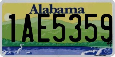 AL license plate 1AE5359