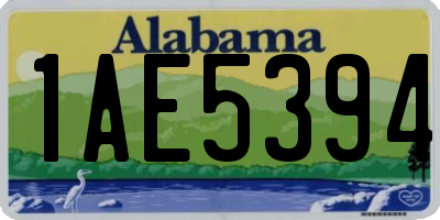 AL license plate 1AE5394