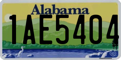AL license plate 1AE5404