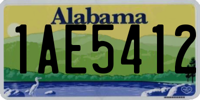 AL license plate 1AE5412