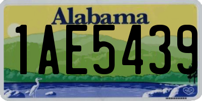 AL license plate 1AE5439