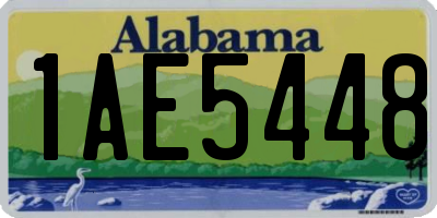 AL license plate 1AE5448