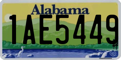 AL license plate 1AE5449