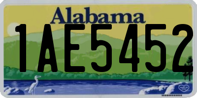 AL license plate 1AE5452