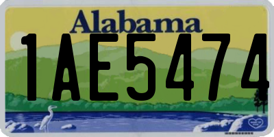 AL license plate 1AE5474