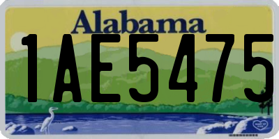 AL license plate 1AE5475