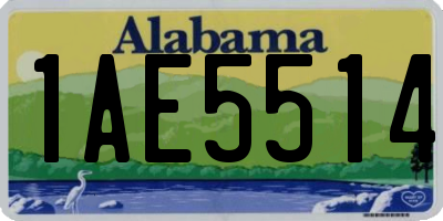 AL license plate 1AE5514