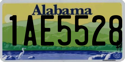 AL license plate 1AE5528