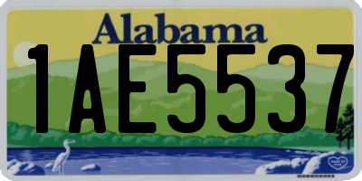 AL license plate 1AE5537