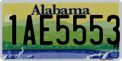 AL license plate 1AE5553