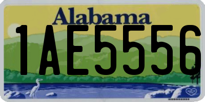 AL license plate 1AE5556