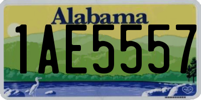 AL license plate 1AE5557