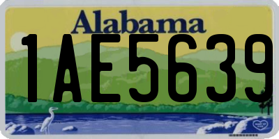 AL license plate 1AE5639