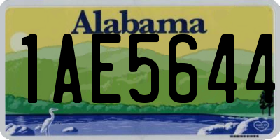 AL license plate 1AE5644